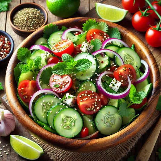 Cucumber Madness Fiery Summer Salad