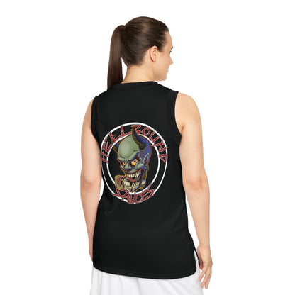 HellBound Sauces Basketball Jersey — Branded AOP Athletic Jersey