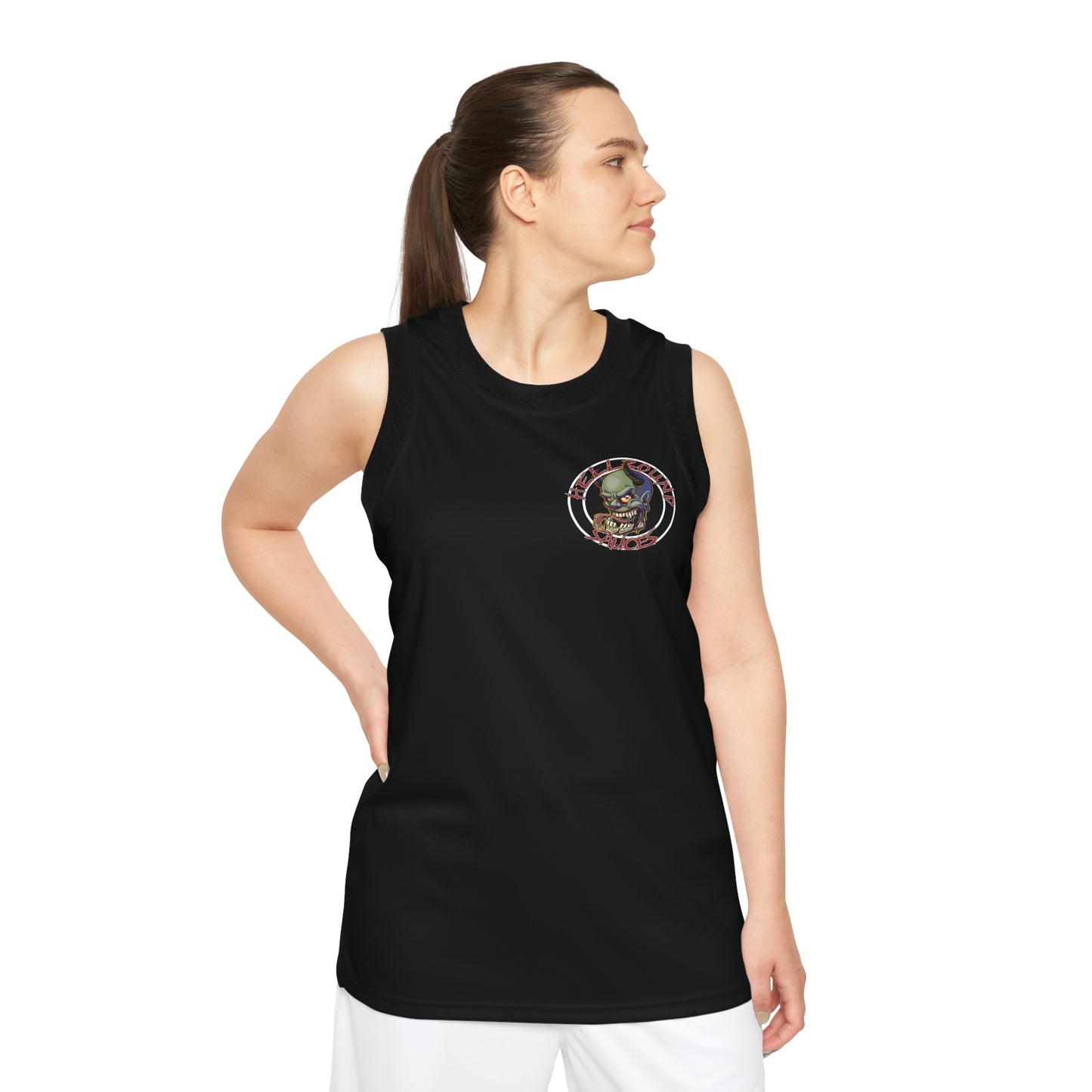 HellBound Sauces Basketball Jersey — Branded AOP Athletic Jersey