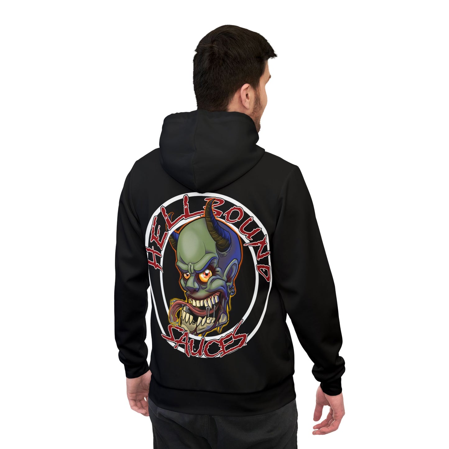 Hellbound Sauces Athletic Hoodie – Where Comfort Meets Heat (AOP)