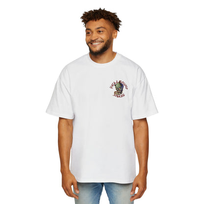 HellBound Oversized Logo Tee — Men's Heavy Cotton Graphic Shirt