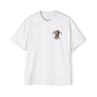 HellBound Oversized Logo Tee — Men's Heavy Cotton Graphic Shirt