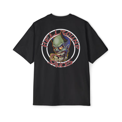 HellBound Oversized Logo Tee — Men's Heavy Cotton Graphic Shirt